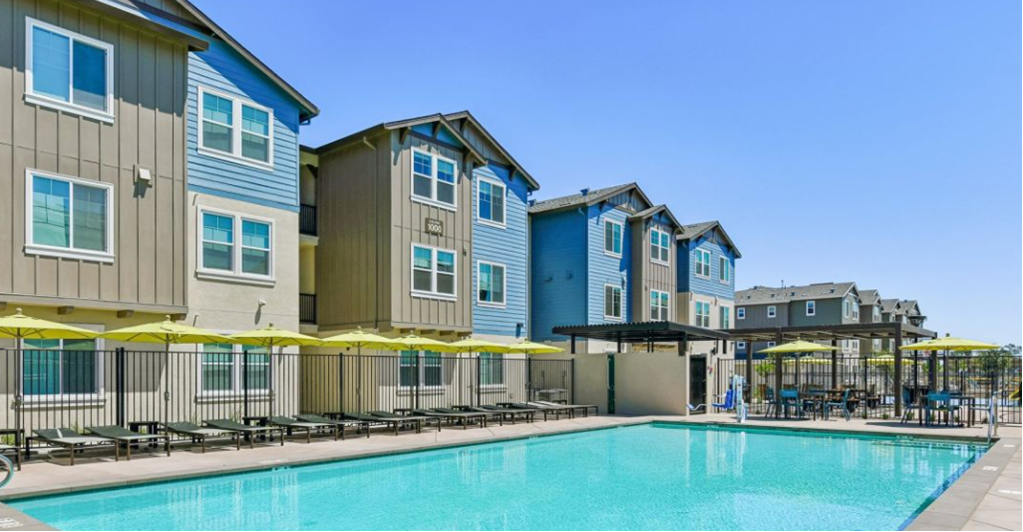 Completed multifamily residential community